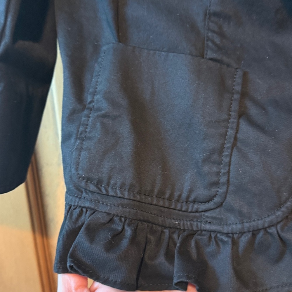 Talbots Black Ruffle Jacket - Picture 6 of 7